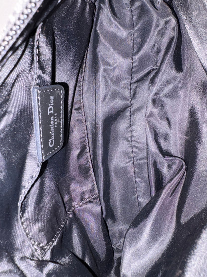 Christian Dior 2000s Black Trotter Monogram Shoulder Bag