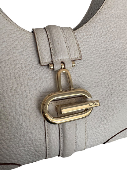 Gucci GG White Leather Jackie Bag