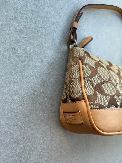 Coach Signature Demi Tan Shoulder Bag
