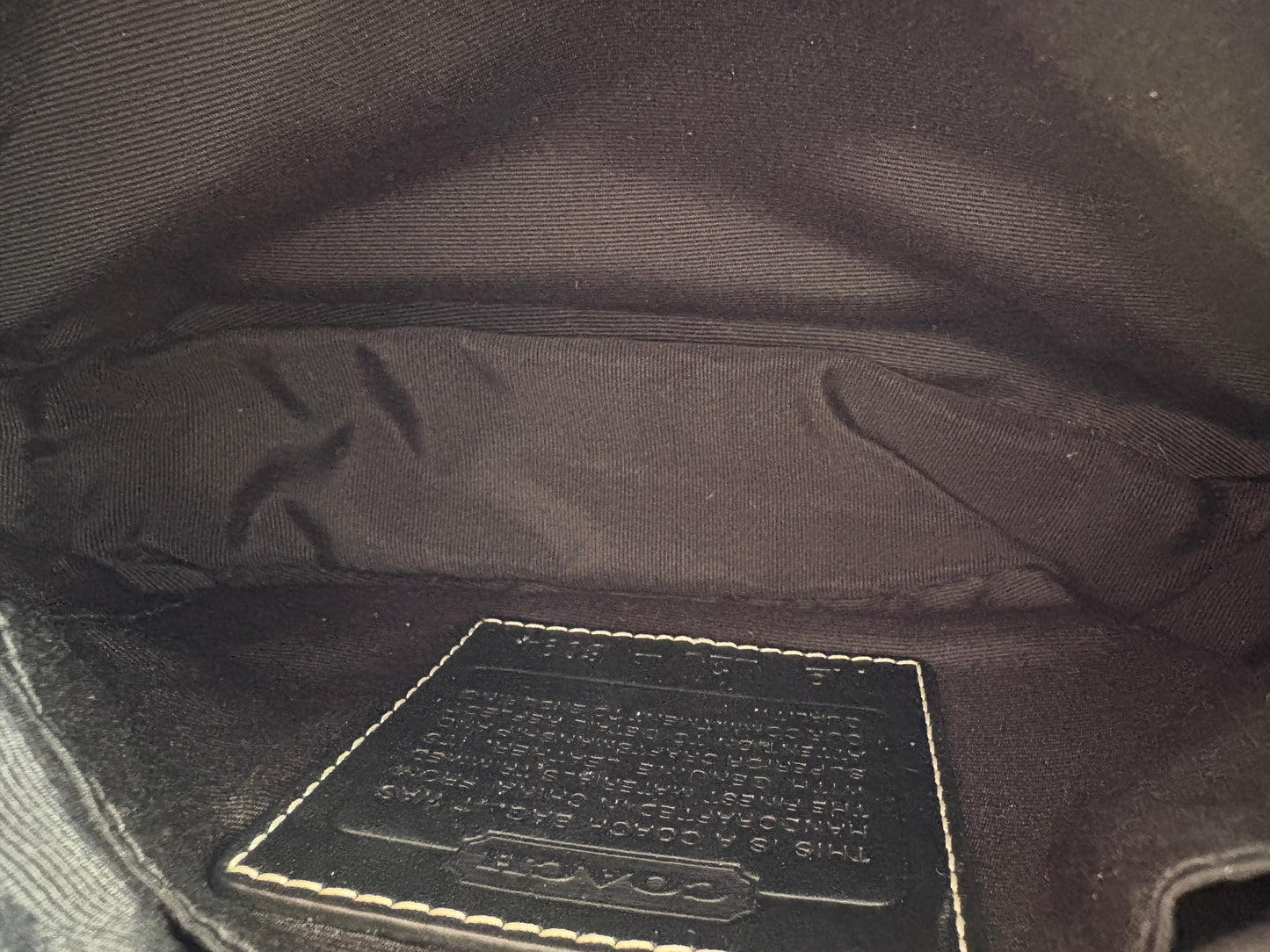 Coach Demi Black and Grey Shoulder Bag