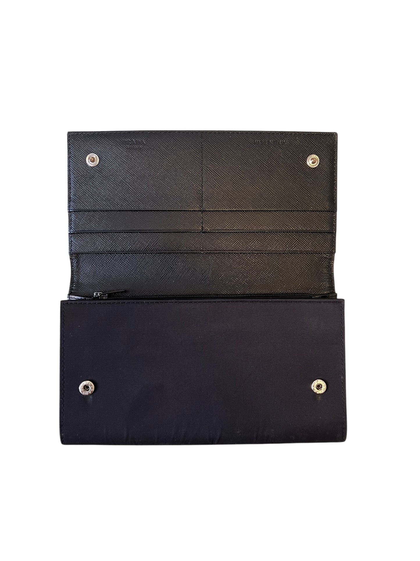 Prada Long Wallet Black