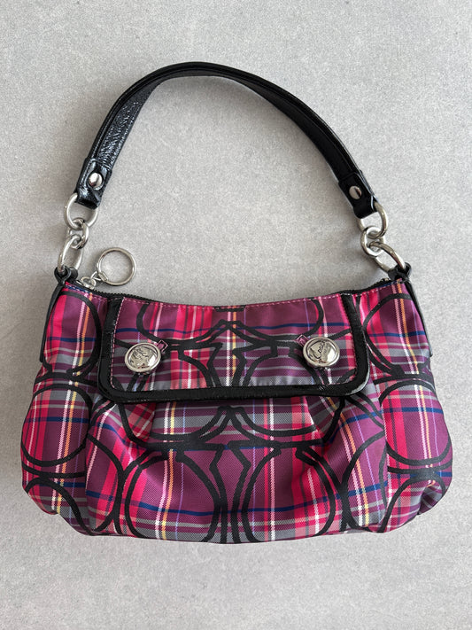 Coach Poppy Tartan Shoulder Bag