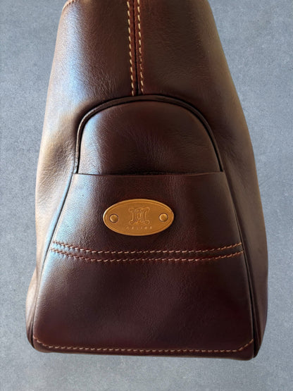 Celine Boogie Bag Maroon Leather