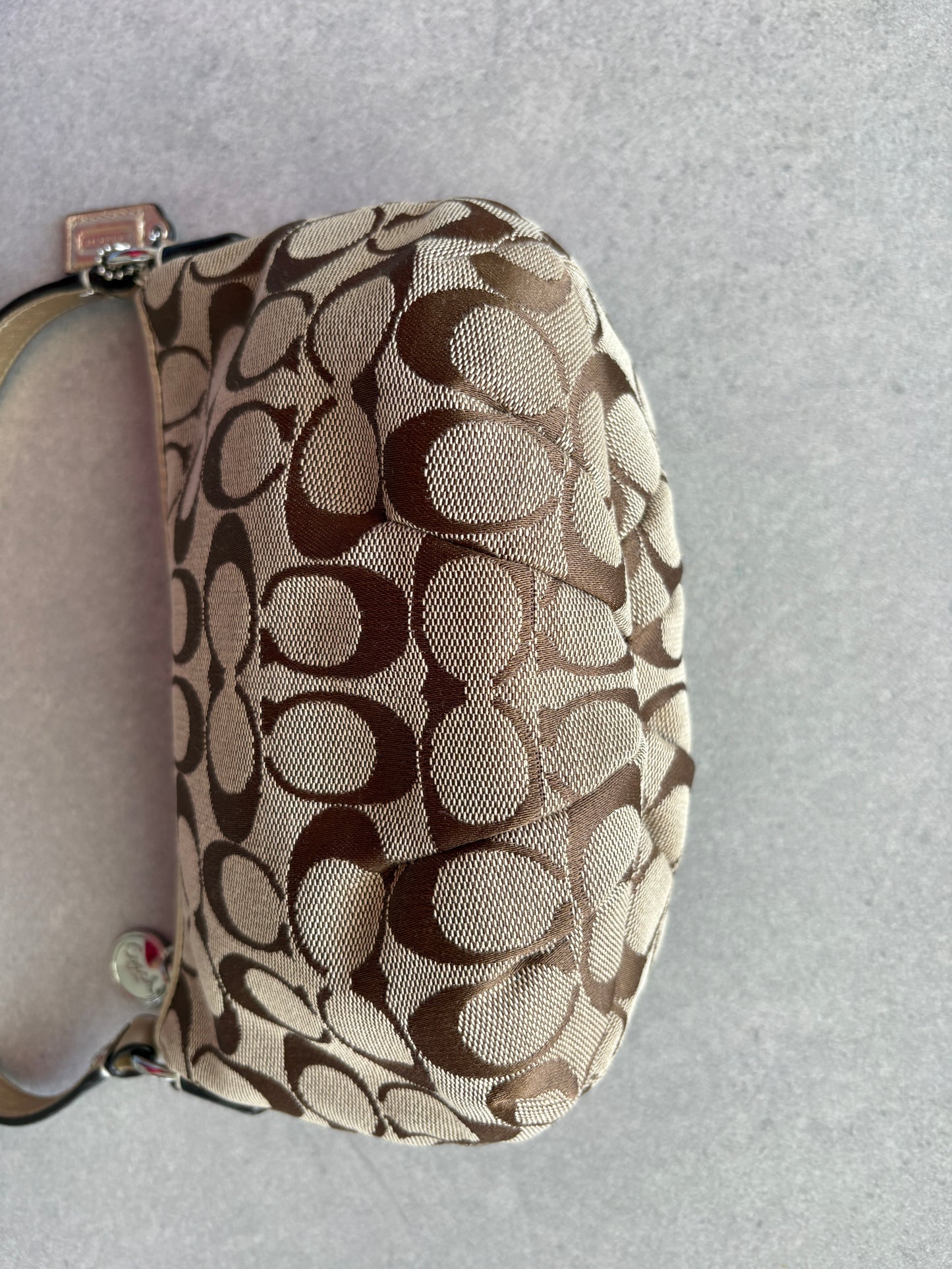 Coach Monogram Brown Shoulder Bag