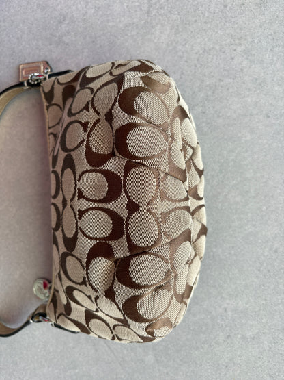 Coach Monogram Brown Shoulder Bag