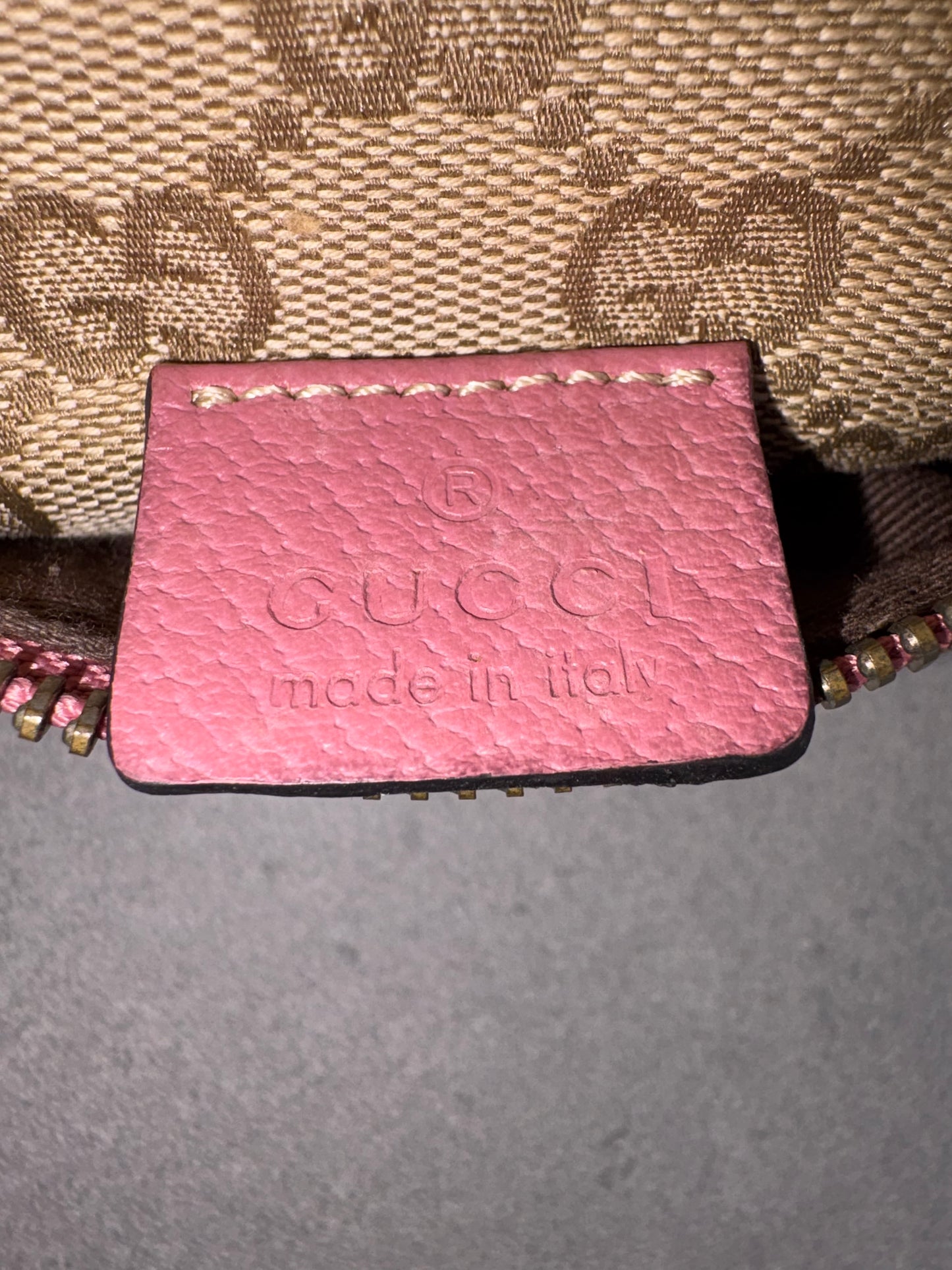 Gucci Belt Bag Pink and Beige