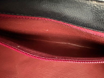 Chanel Classic Vintage Flap Black Lambskin Leather Shoulder Bag