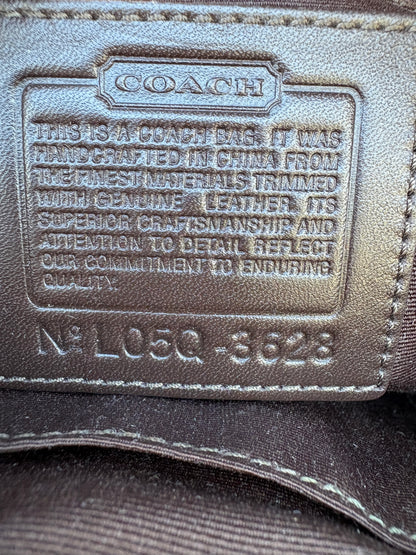 Coach Soho Brown Signature Monogram Shoulder Bag