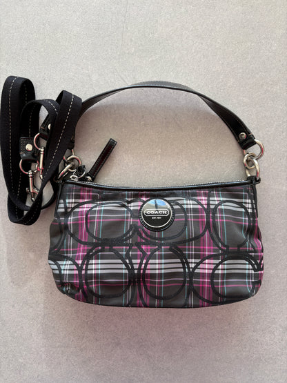 Coach Poppy Tartan Shoulder Bag