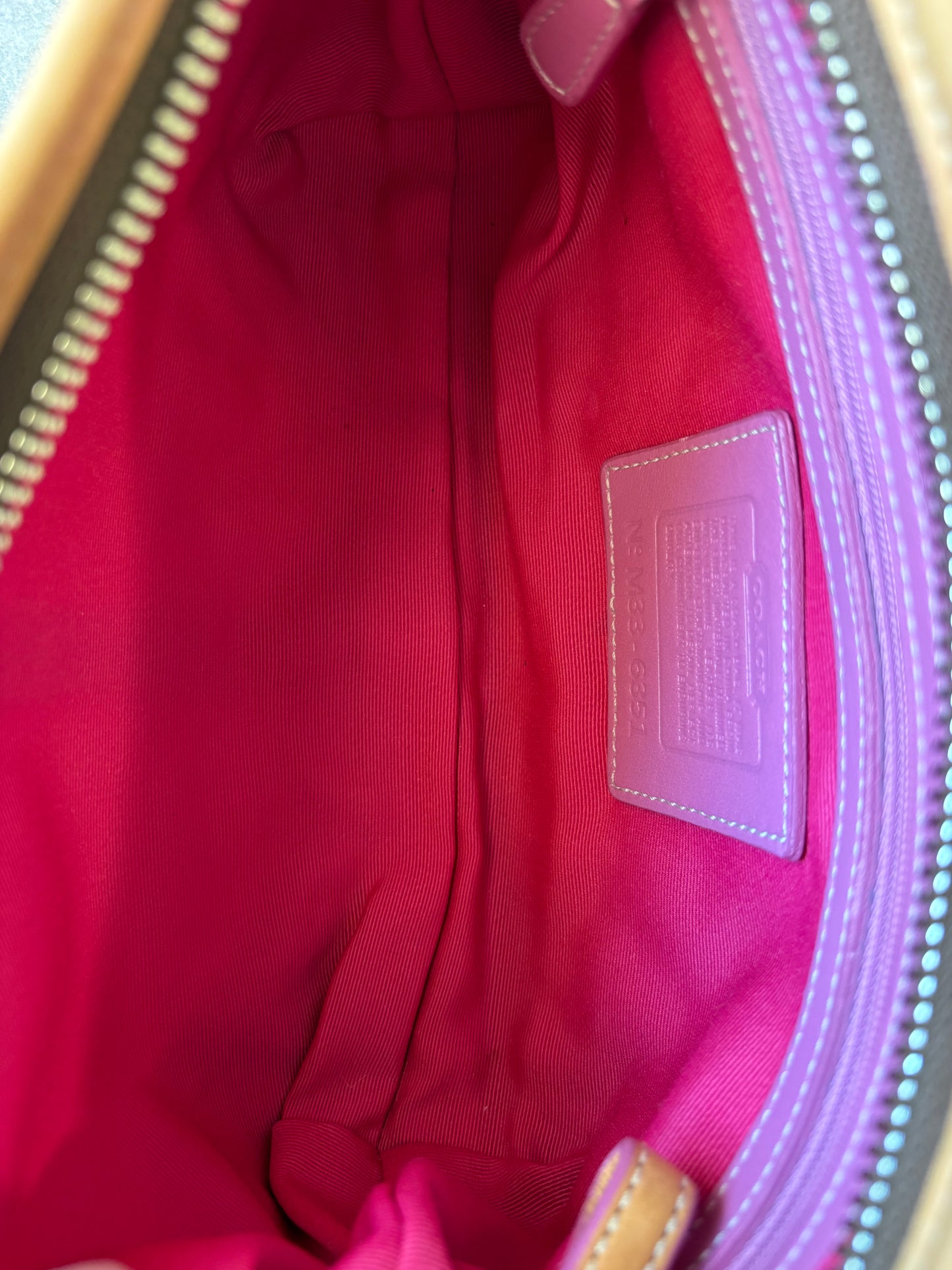 Coach Soho Shoulder Bag Pink Monogram