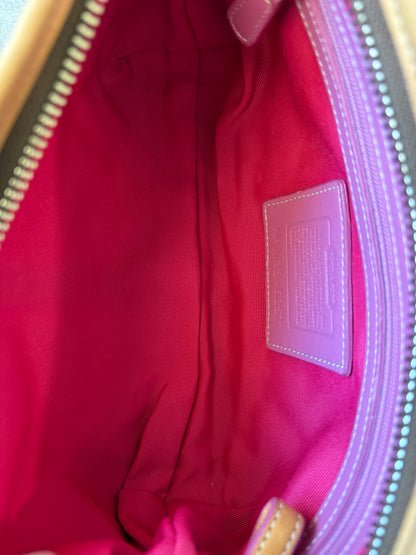 Coach Soho Shoulder Bag Pink Monogram