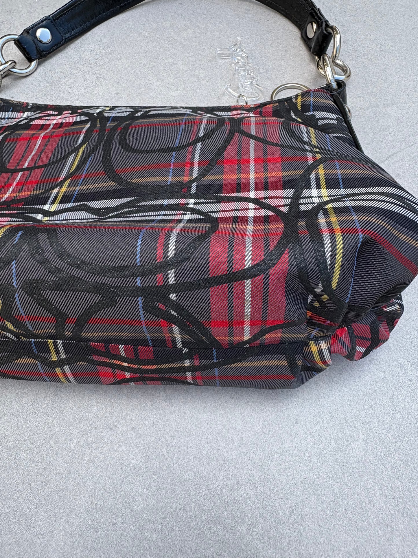 Coach Tartan Two-Way Handbag