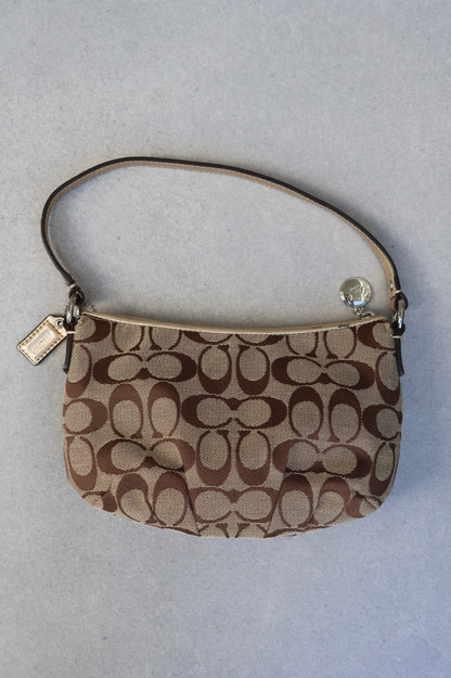 Coach Signature Tan Shoulder Bag