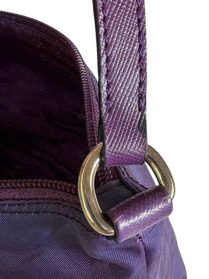 Prada Nylon Shoulder Bag Purple
