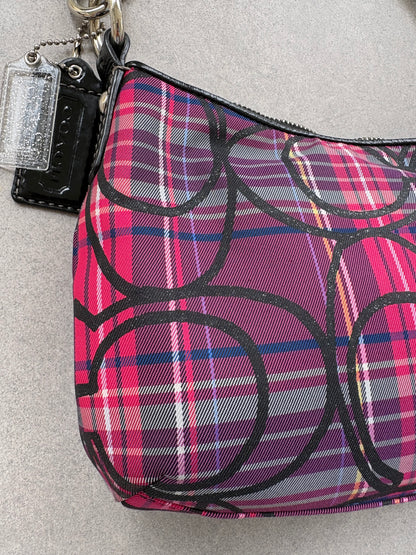 Coach Poppy Tartan Shoulder Bag