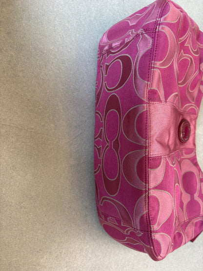 Coach Pink Monogram Shoulder Bag Two-way