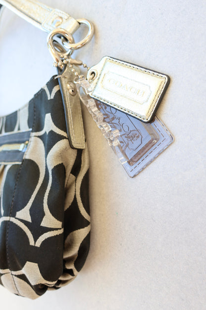 Coach Soho Black and Grey Monogram
