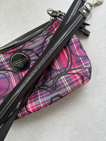 Coach Poppy Tartan Shoulder Bag