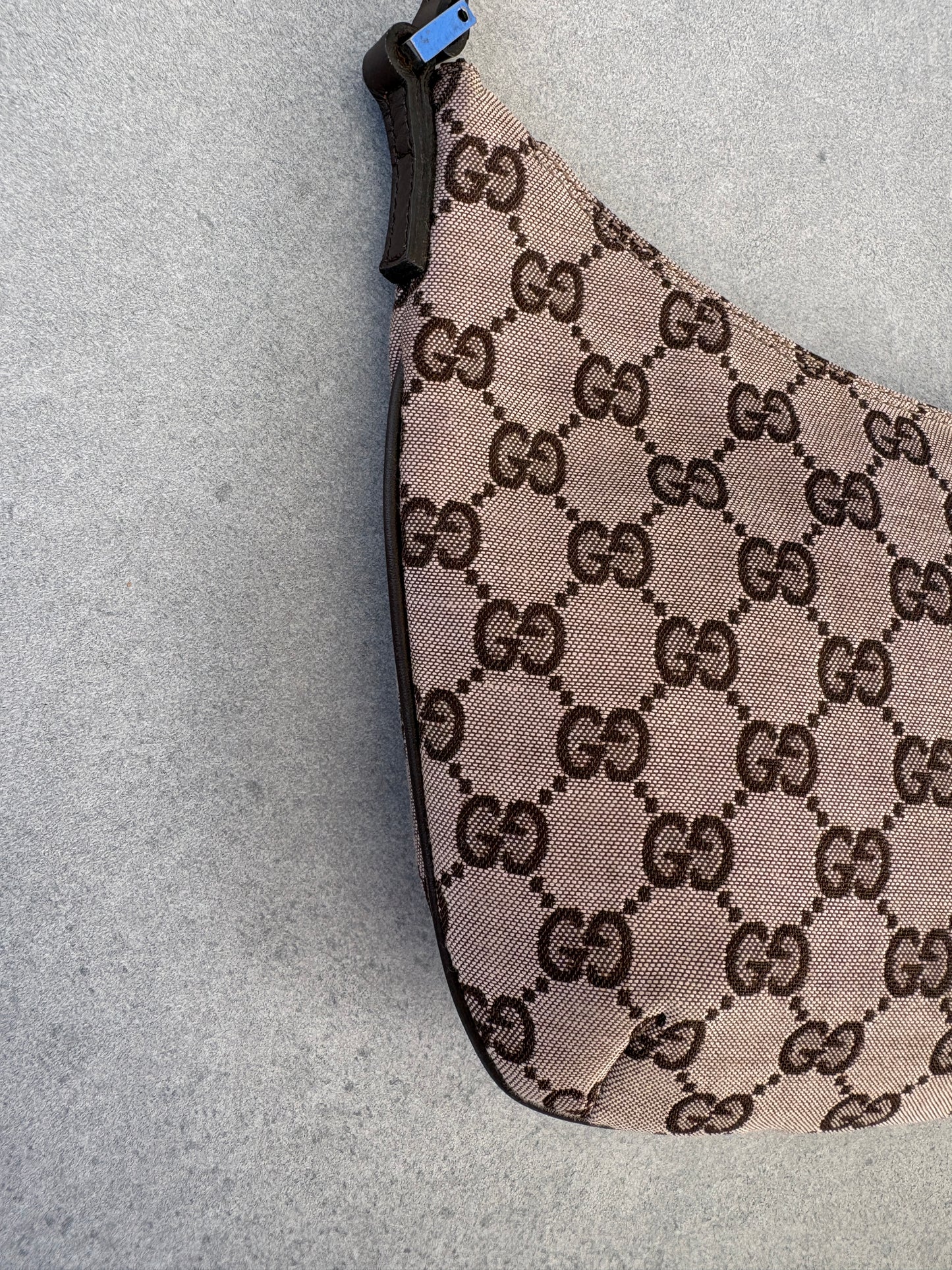 Gucci Brown GG Canvas and Leather Shoulder Bag