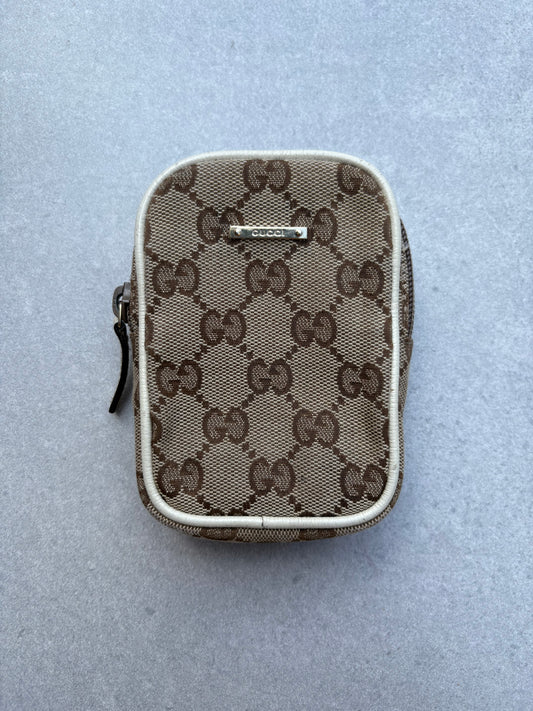 Gucci Biege and White Pouch