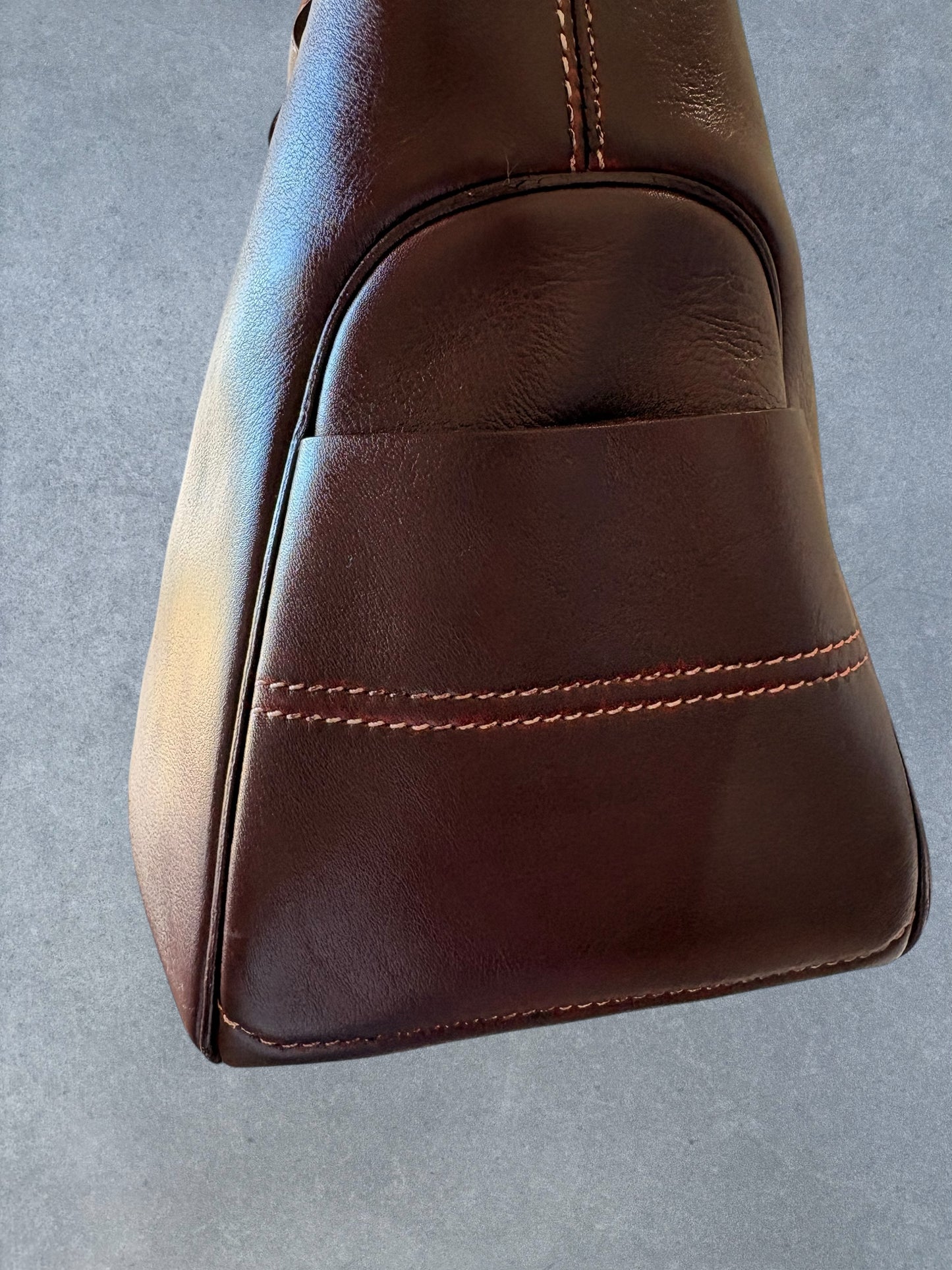 Celine Boogie Bag Maroon Leather