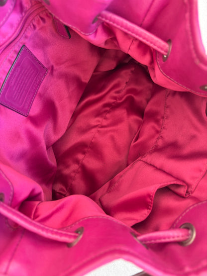 Coach Beige and Pink Monogram Two-way Shoulder Bag