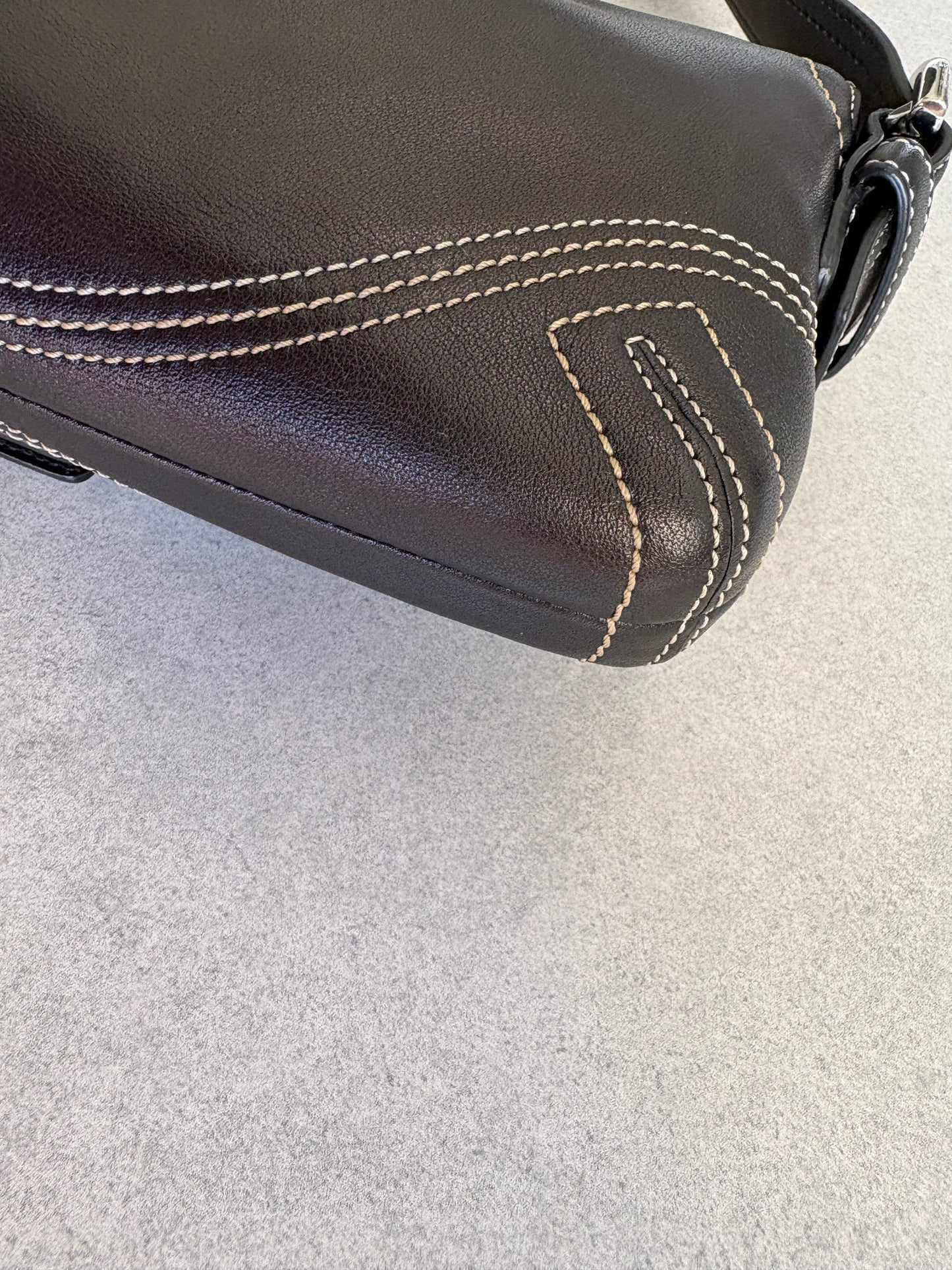 Coach Soho Black Leather Shoulder Bag