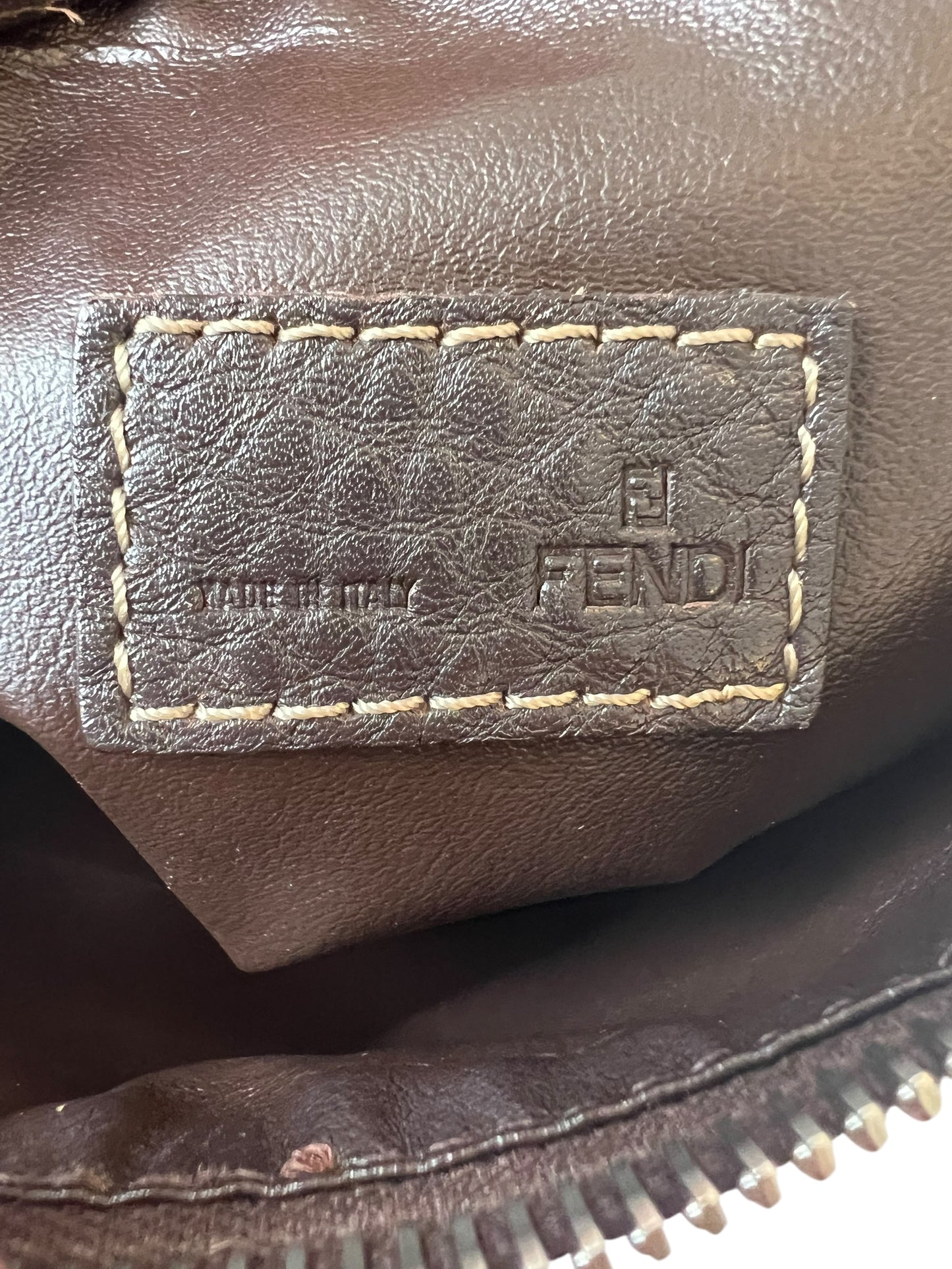 Fendi Zucca Mini Baguette Bag