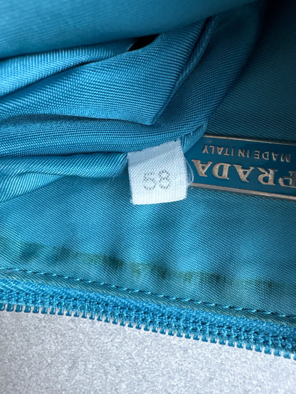 Prada Nylon Tessuto Accessory Pouch Blue