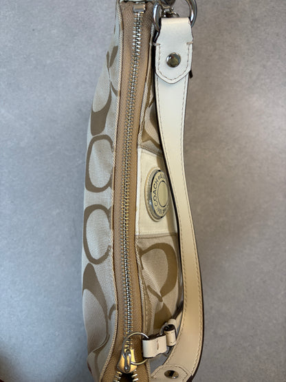 Coach Poppy Beige Shoulder Bag