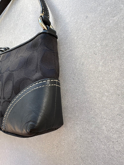 Coach Signature Black Shoulder Bag