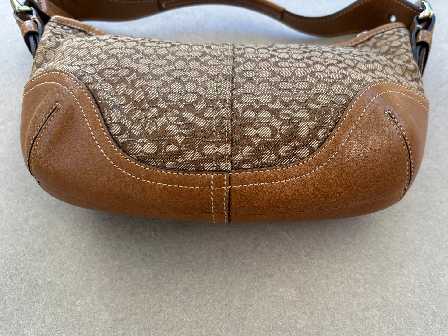 Coach Soho Monogram Bag Brown with Dustbag