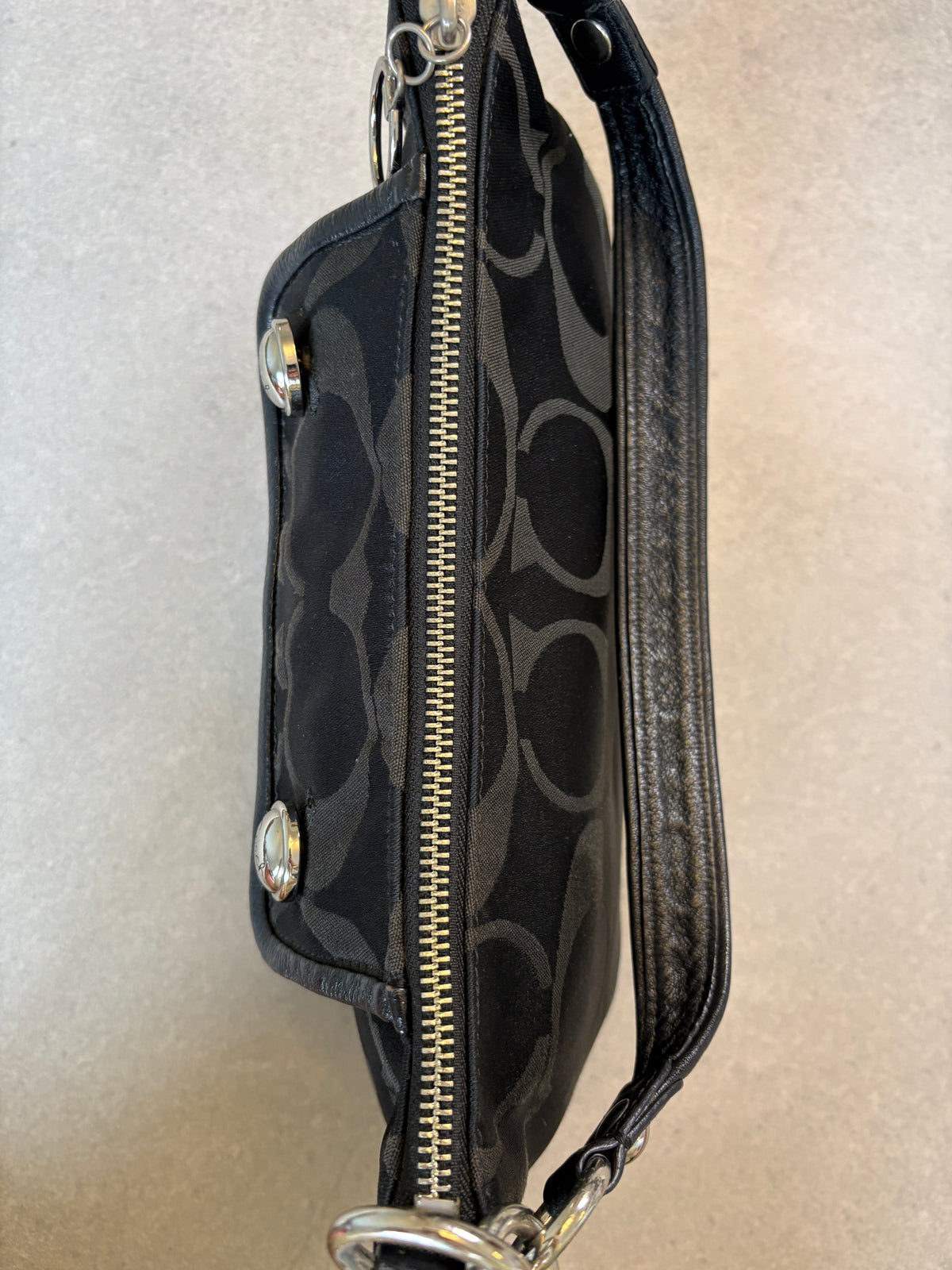 Coach Poppy Black Shoulder Bag