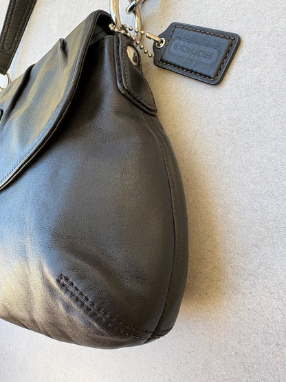 Coach Soho Black Leather Shoulder Bag