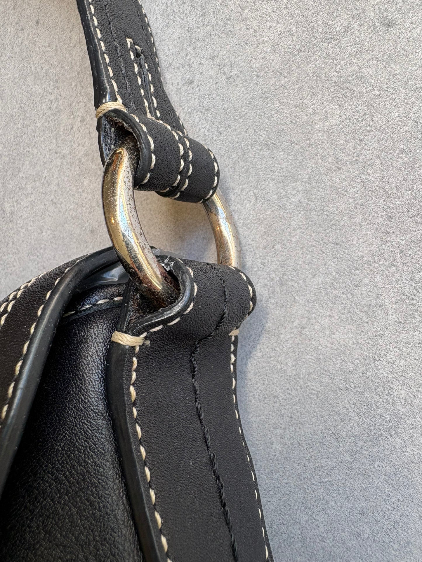 Coach Soho Black Leather Shoulder Bag