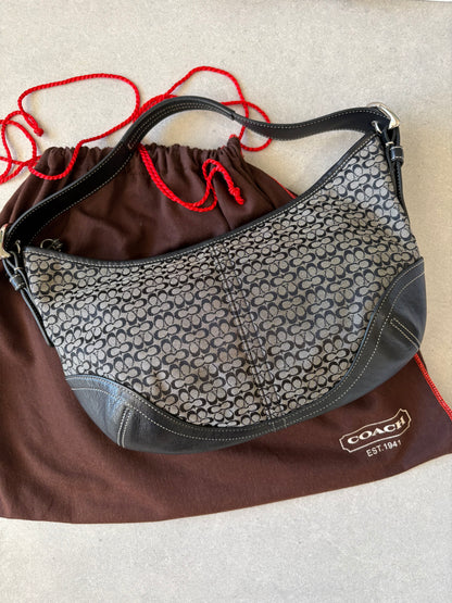 Coach Soho Shoulder Bag Black Monogram