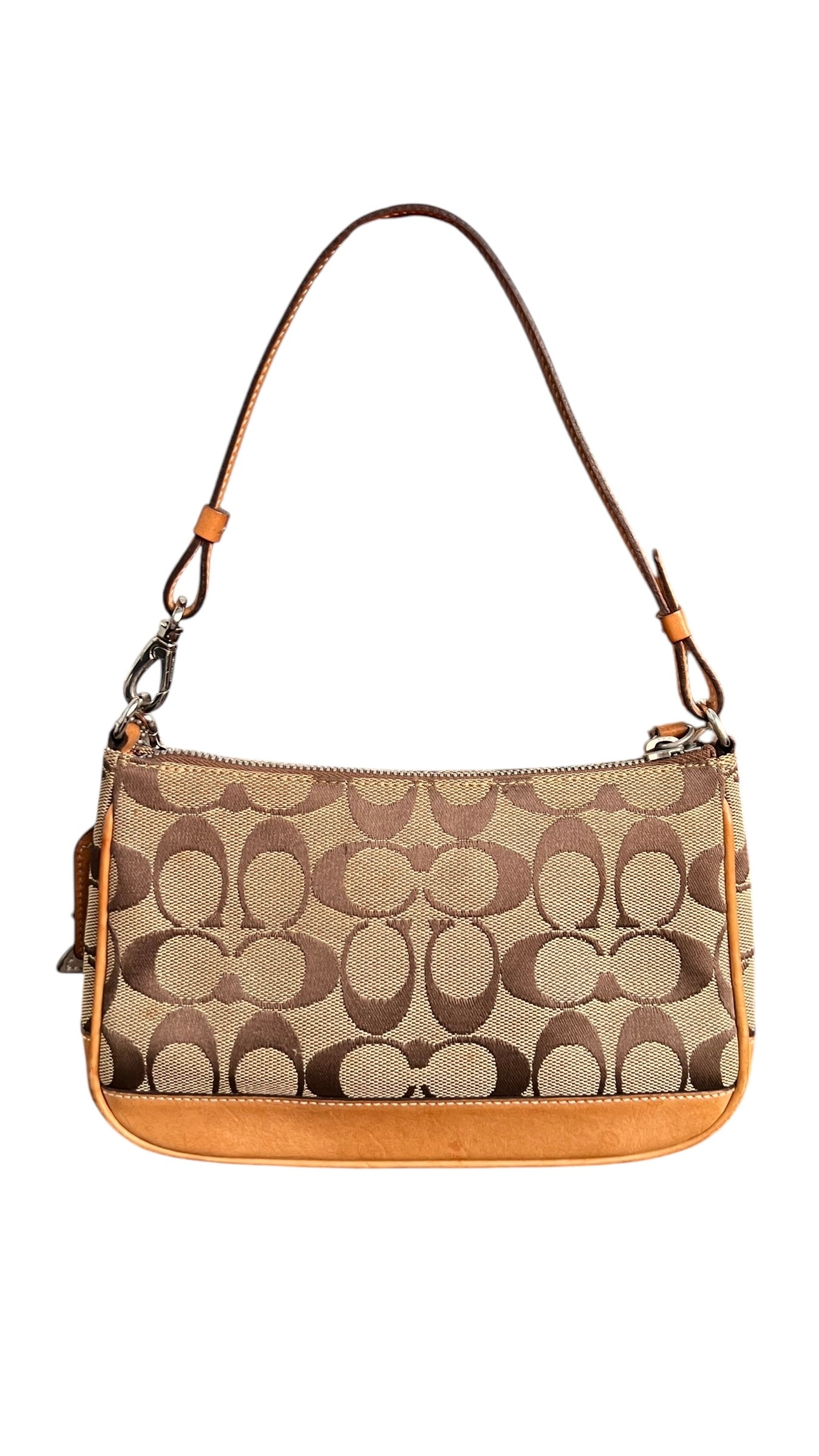Coach Signature Demi Tan Bag, Coach Star Charm