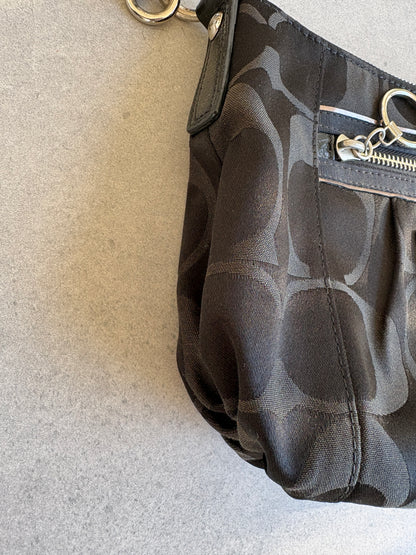 Coach Poppy Black Poppy Two-Way Handbag