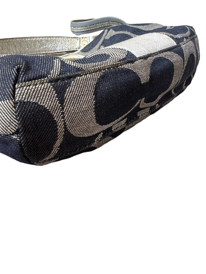Coach Denim Monogram Shoulder Bag
