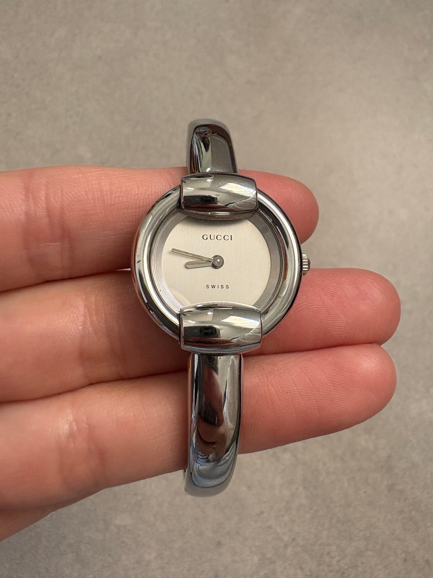 Gucci Stainless Steel Women Wrist Watch White Dial