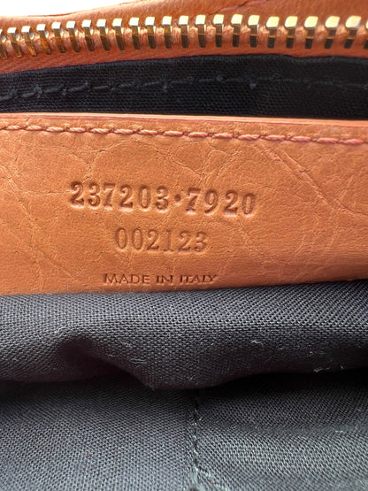 Balenciaga Orange Leather City Hip Crossbody Bag 2000s