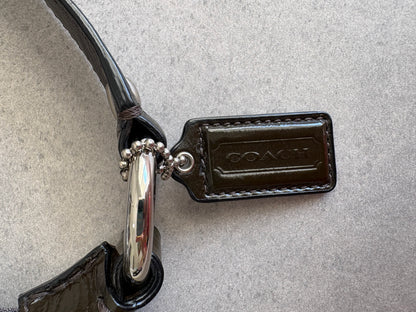 Coach Grey Monogram Shoulder Bag