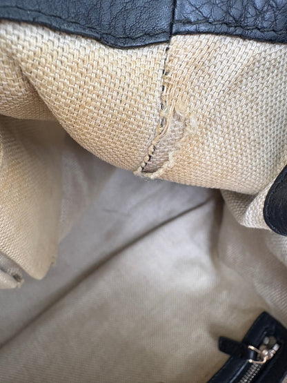 Gucci Hobo Horsebit Leather Bag Large