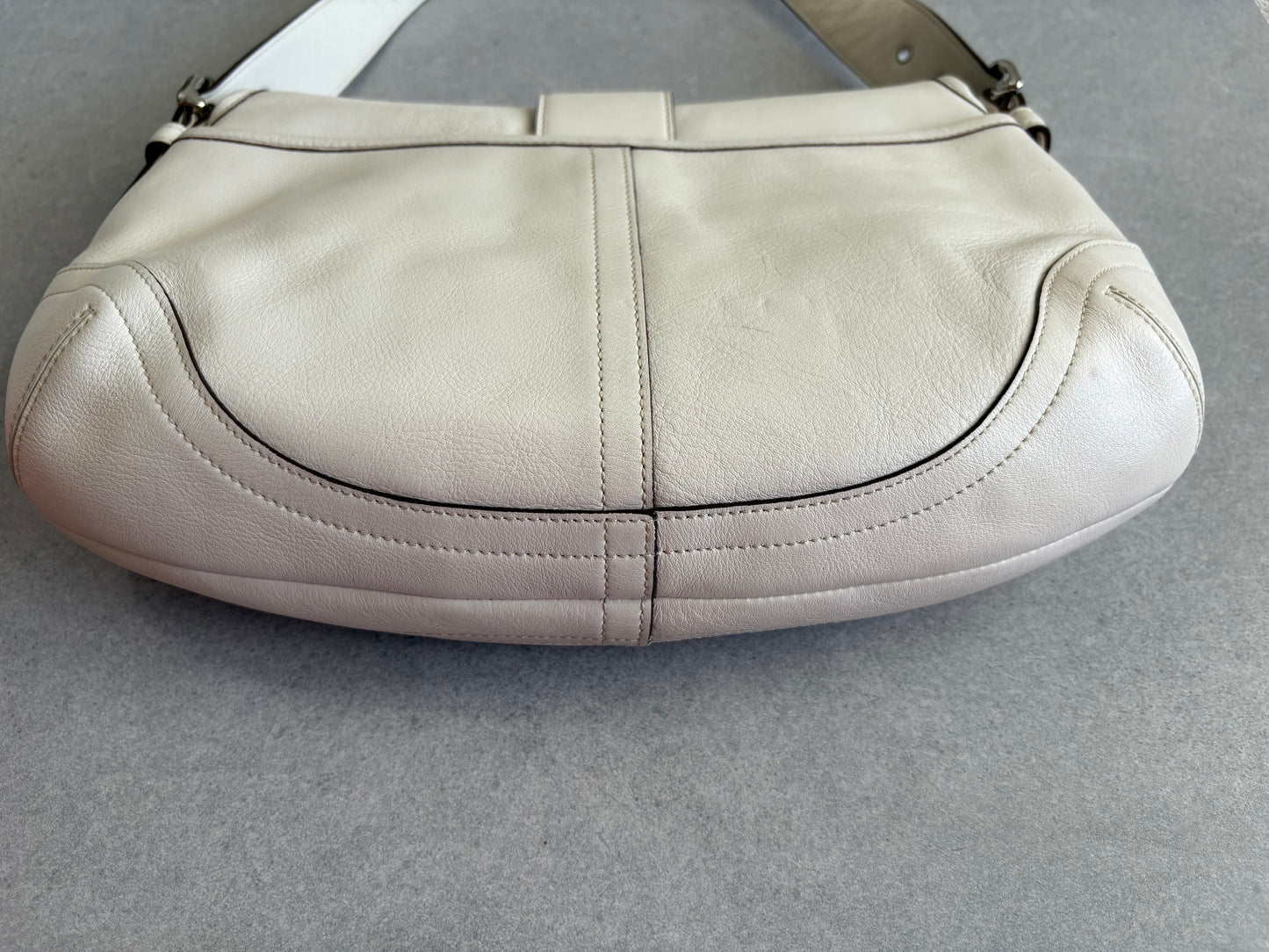 Coach Soho Cream Leather Shoulder Bag