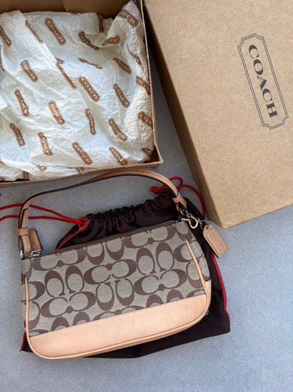 Coach Signature Demi Tan Shoulder Bag