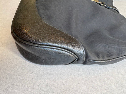 Gucci Black Leather and Material Jackie Bag