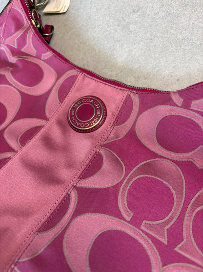 Coach Pink Monogram Shoulder Bag Two-way