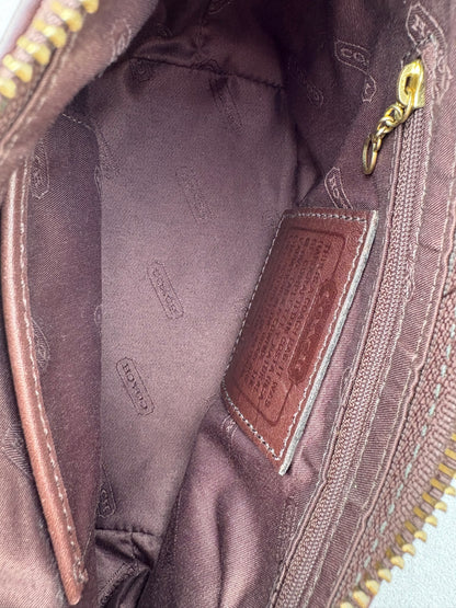Coach Maroon Leather Bag