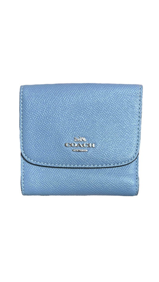 Coach Baby Blue Compact Wallet