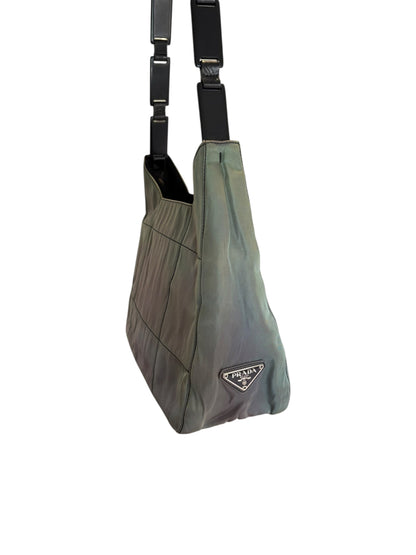 Prada Green Nylon Shoulder Bag
